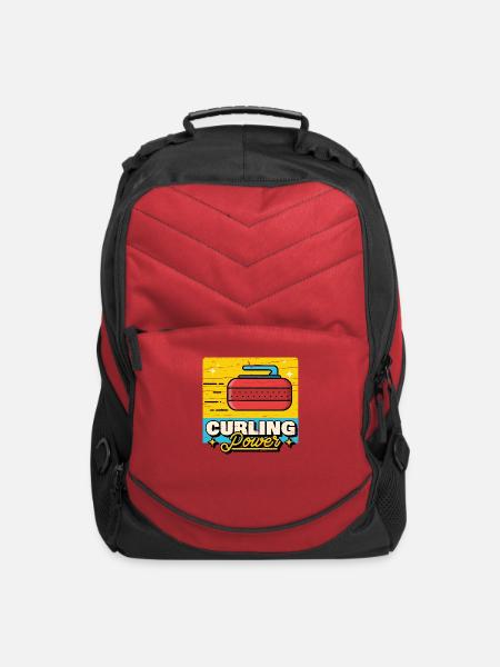 Curling Power - Computer Backpack - red