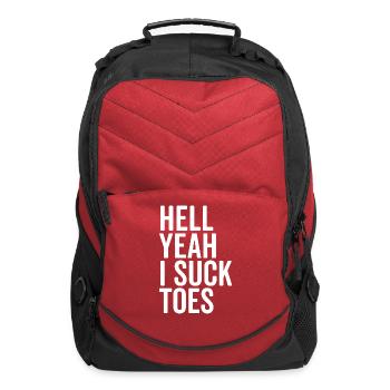 Hell Yeah I Suck Toes - Computer Backpack - red - Front