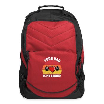 Your Dad Is My Cardio - Computer Backpack - red - Front