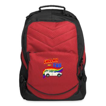 Follow The Fun - Computer Backpack - red - Front