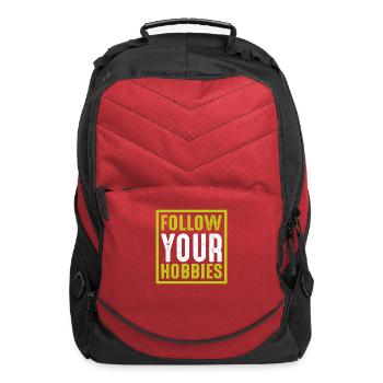 Follow Your Hobbies - Computer Backpack - red - Front