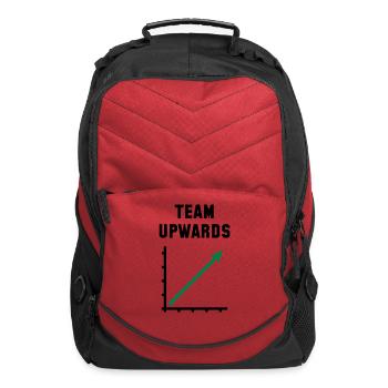 Team Upwards (Success / Progress / POS Green 2C) - Computer Backpack - red - Front
