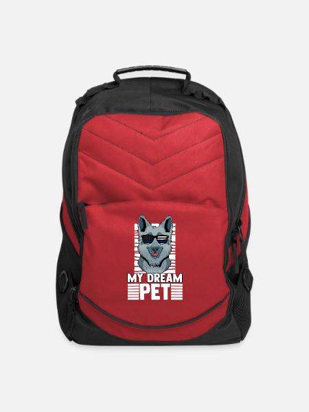 My Dream Police Dog Pet For A Police Trainee - Computer Backpack - red
