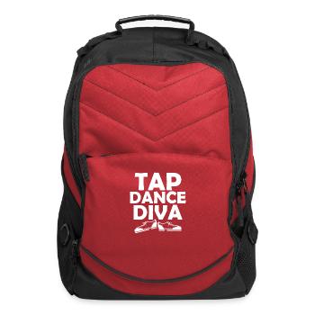 Tap Dance Diva Tap Dancer Tap Dancing - Computer Backpack - red - Front