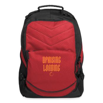 Uprising Loading – Bold Minimalist Statement - Computer Backpack - red - Front