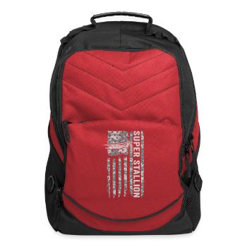 Super Stallion American Flag Helicopter Camo CH53 - Computer Backpack - red - Front