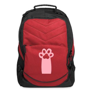 foot print 001 - Computer Backpack - red - Front