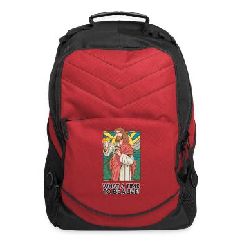 Pizza Jesus - Computer Backpack - red - Front