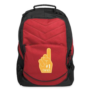 #1 DAD - Computer Backpack - red - Front