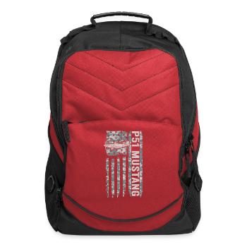 P51 Mustang American Flag WW2 Military Camo P51 - Computer Backpack - red - Front