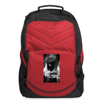 Crucified Love Monochrome - Computer Backpack - red - Front