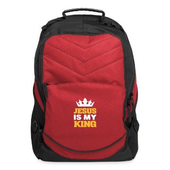 Jesus my King Christian Leader Or Minister Gift - Computer Backpack - red - Front