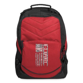 B-2 Spirit American Flag Stealth Bomber Camo B2 - Computer Backpack - red - Front