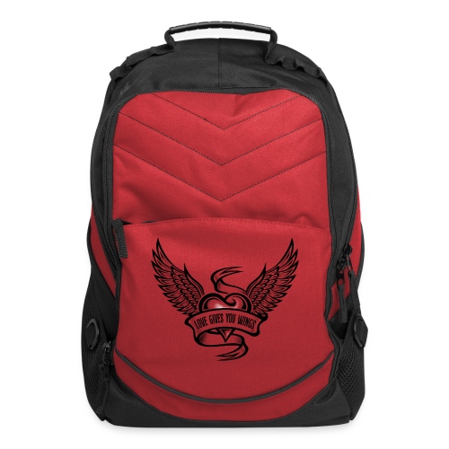 Love Gives You Wings, Heart With Wings - Computer Backpack