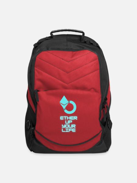 Ether Up Your Life - Computer Backpack - red