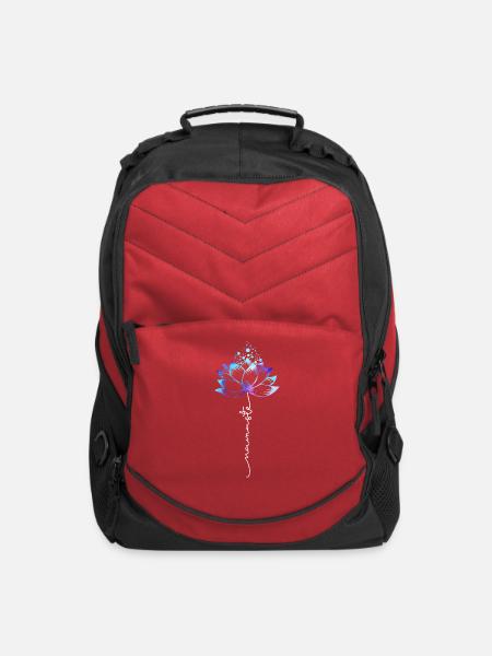 Namaste Lotus Flower Yoga Flower Meditation Yoga L - Computer Backpack - red