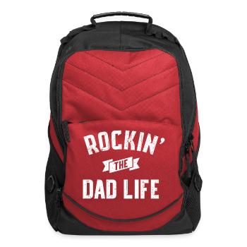Rockin the Dad Life - Computer Backpack - red - Front