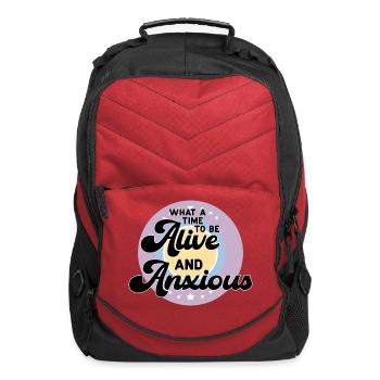 Alive Anxious cool - Computer Backpack - red - Front