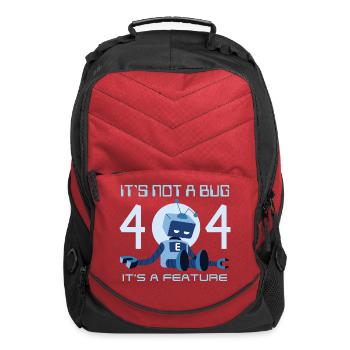 It's Not A Bug It's A Feature Funny Code Nerd Cute - Computer Backpack - red - Front
