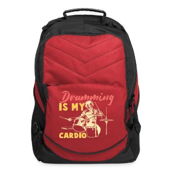 Drumming Is My Cardio Percussion - Computer Backpack - red - Front