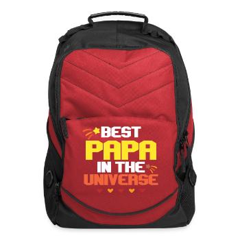 Best Papa In The Universe - Computer Backpack - red - Front