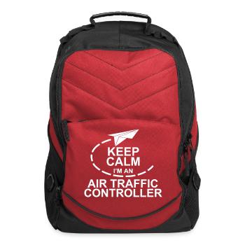 Keep Calm I'm an Air Traffic Controller - Computer Backpack - red - Front