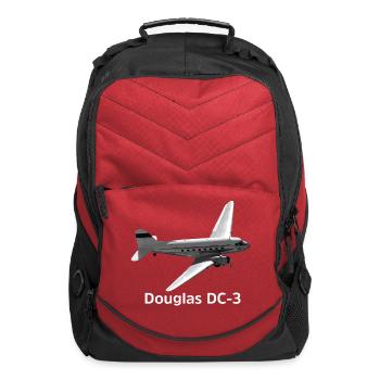 Douglas DC-3 Vintage Airliner - Computer Backpack - red - Front