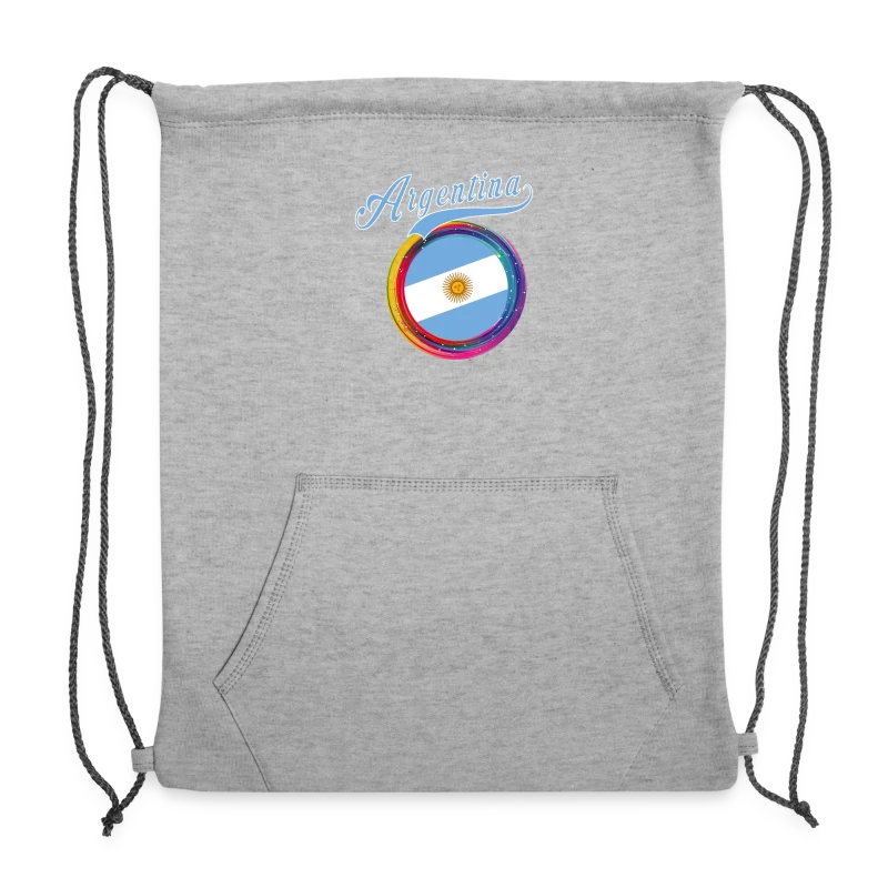 Argentina Sports Holi Color Framed Argentina Flag - Sweatshirt Cinch Bag