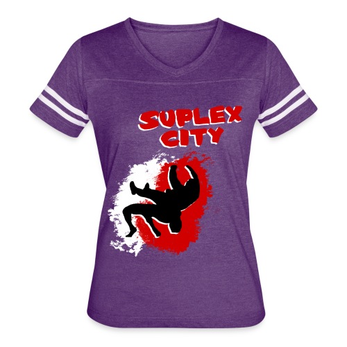 Suplex City (Womens) - Women's Vintage Sports T-Shirt