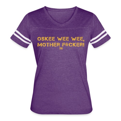 OSKEE WEE WEE MFer - Women's V-Neck Football Tee