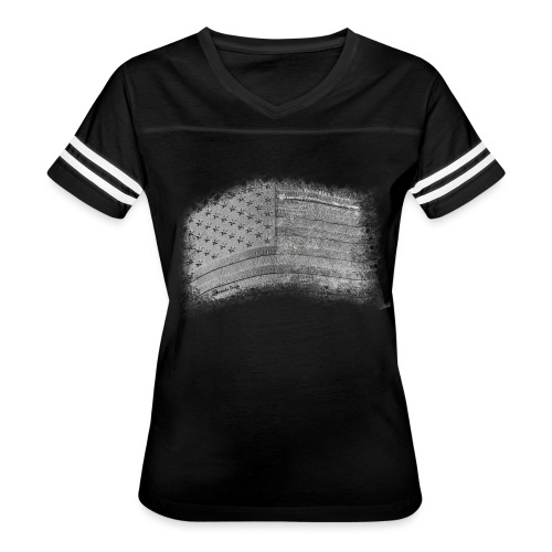 US INDEPENDENCE DAY - Women's V-Neck Football Tee