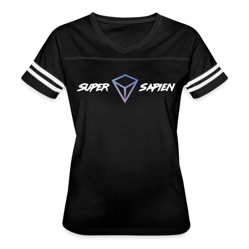 Super Sapien Diamond - Women's V-Neck Football Tee
