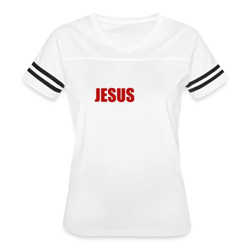 Jesus is my Savior Tee for men - Women's V-Neck Football Tee