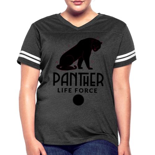 Panther Life Force - Women's V-Neck Football Tee