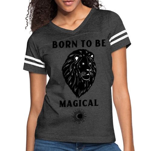 Born To Be Magical - Women's V-Neck Football Tee