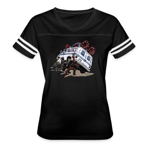 Politics! A homage to Nashville - Women's V-Neck Football Tee