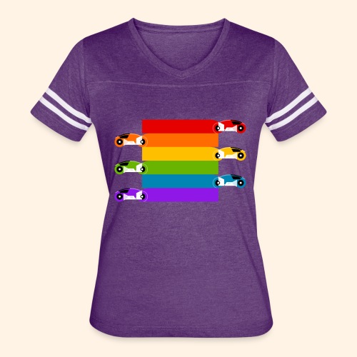 Pride on the Game Grid - Women's Vintage Sports T-Shirt