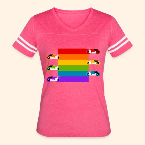 Pride on the Game Grid - Women's Vintage Sports T-Shirt