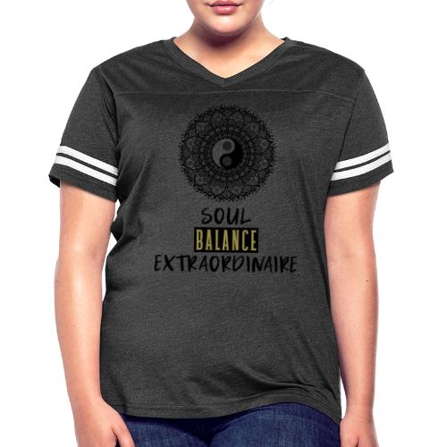 Soul Balance Extraordinaire - Women's V-Neck Football Tee