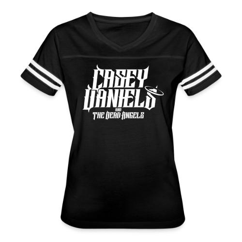 Casey Daniels &The Dead Angels - Women's V-Neck Football Tee