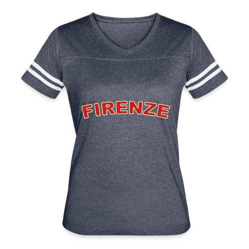 firenze_2_color - Women's V-Neck Football Tee