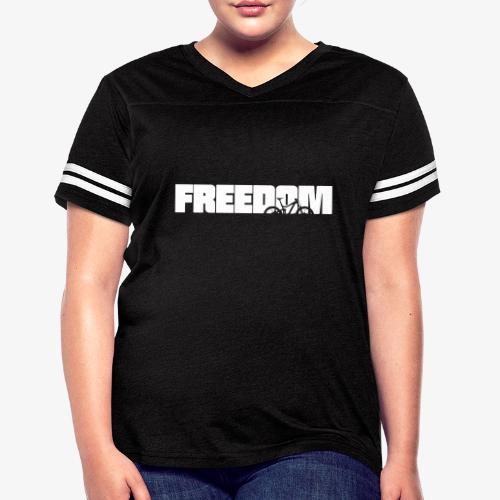 MTB Freedom - Women's V-Neck Football Tee