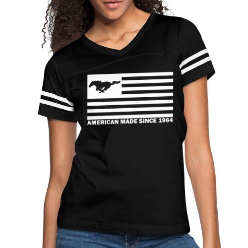Mustang Flag white - Women's Vintage Sports T-Shirt