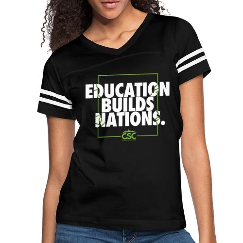 EBNVIne - Women's V-Neck Football Tee