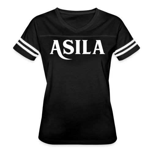 Asila Logo A4 RGB White - Women's Vintage Sports T-Shirt