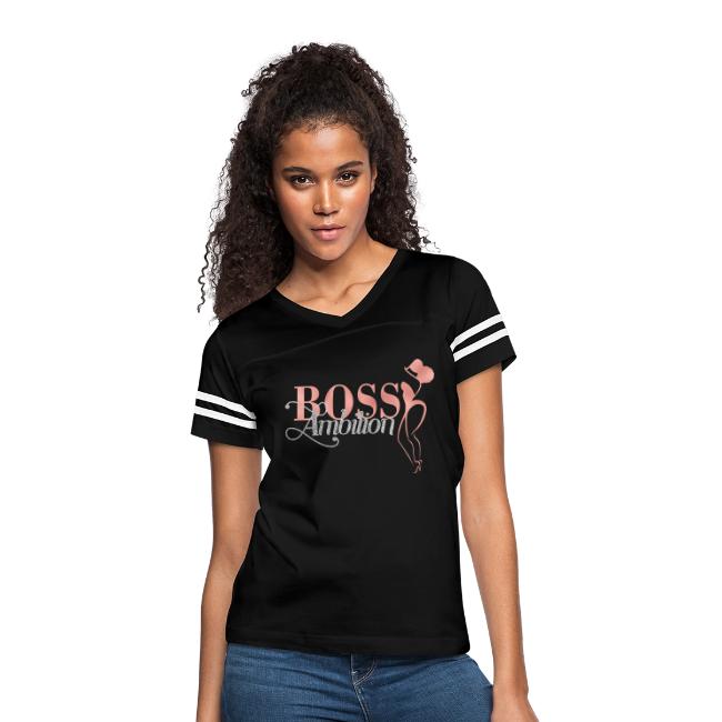 Women Boss Ambition Tshirt Glitter