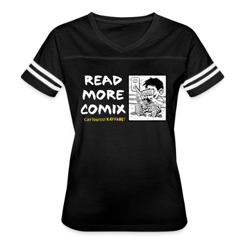 Read More Comics - Women's V-Neck Football Tee