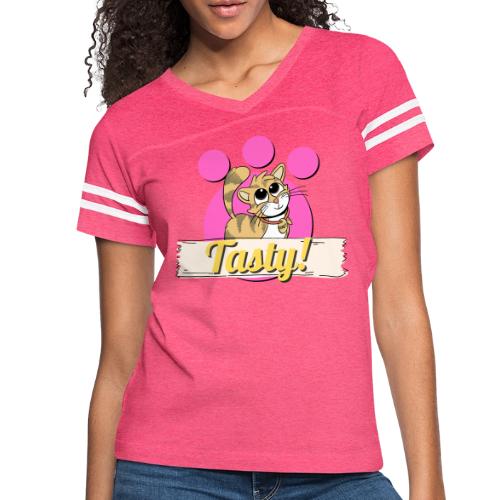 TomoTees Tasty - Women's V-Neck Football Tee