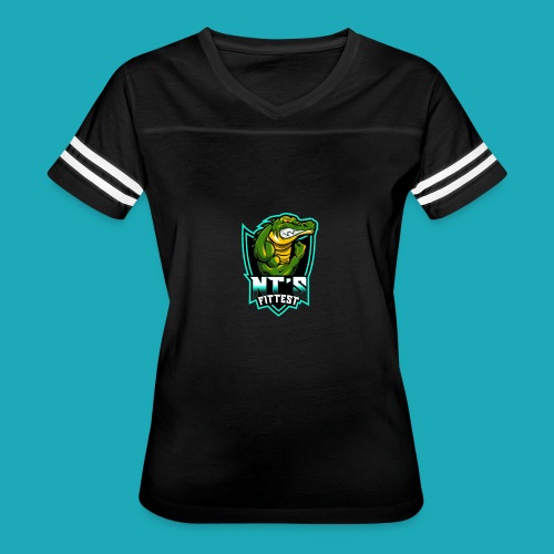NT's Fittest by CrossFit Abode - Women's V-Neck Football Tee