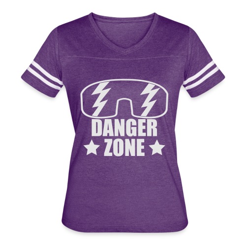 dangerzone_forblack - Women's V-Neck Football Tee